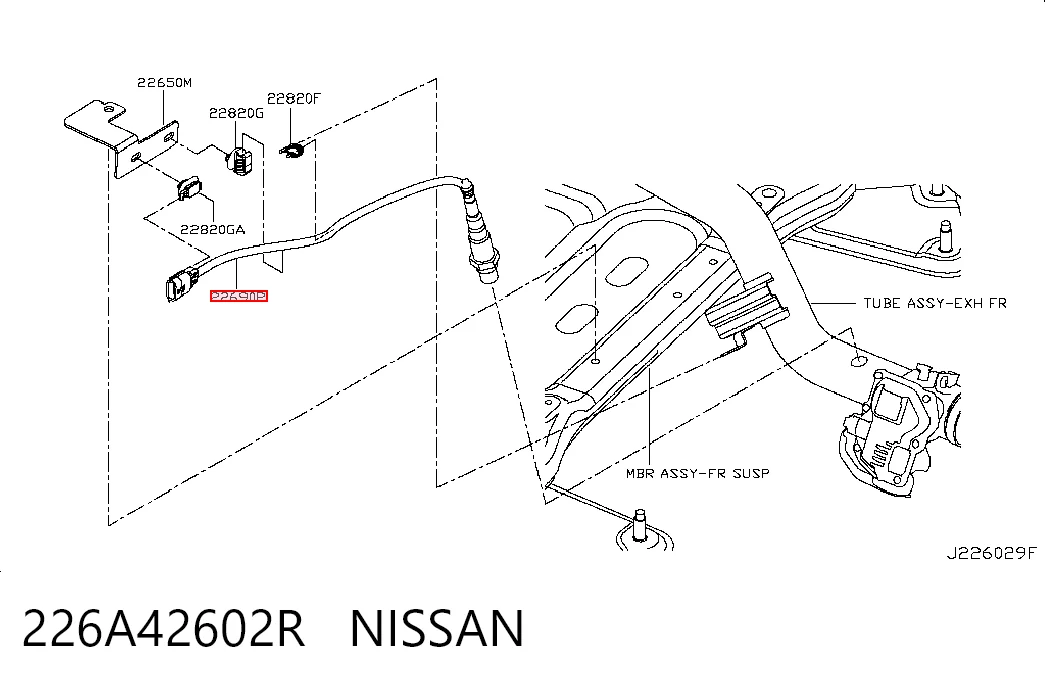 0281004225 Bosch Sonda lambda de oxígeno posterior al catalizador