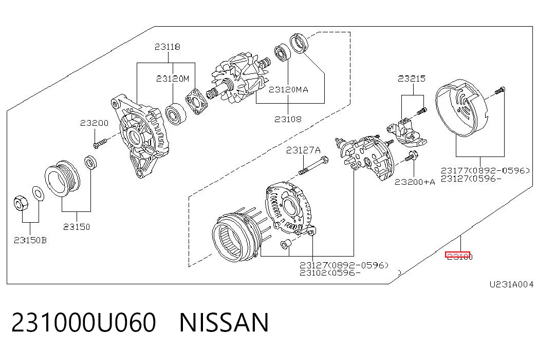 231000U060 Nissan/Infiniti