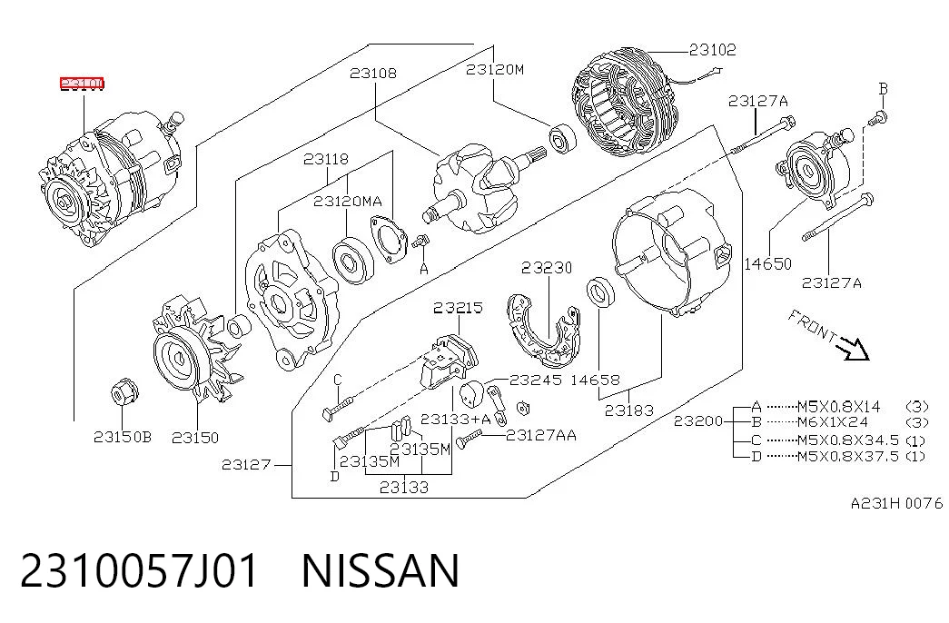 2310057J01 Nissan/Infiniti