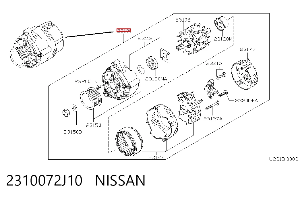 2310072J10 Nissan/Infiniti