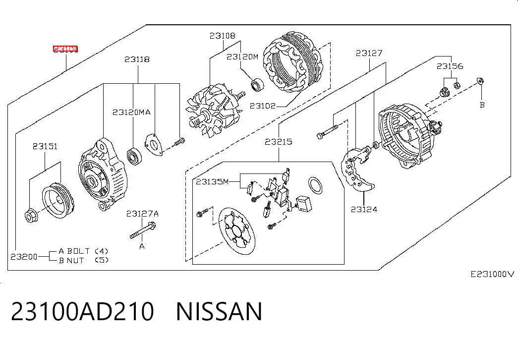 23100AD210 Nissan/Infiniti