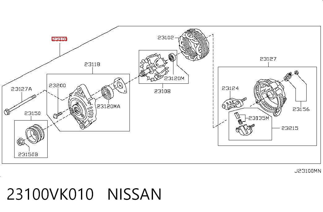 Generador Mitsubishi 23100VK010