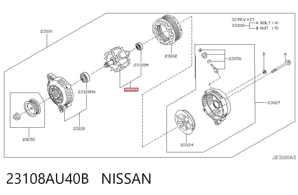 23108AU40B Nissan/Infiniti