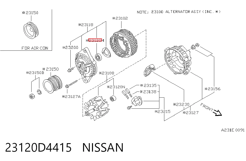 Rodamiento alternador B1569T12DDWNCXCM MCB