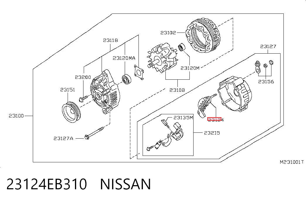 Comprar Puente rectificador del alternador Nissan Navara D40 a bajo precio