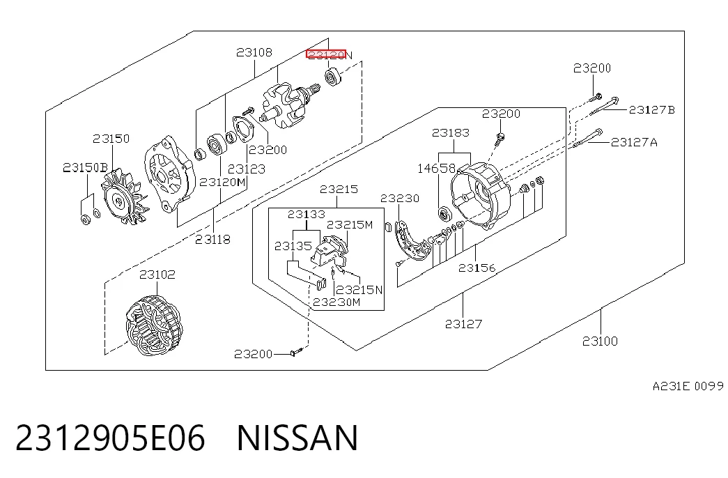 2312905E06 Nissan/Infiniti