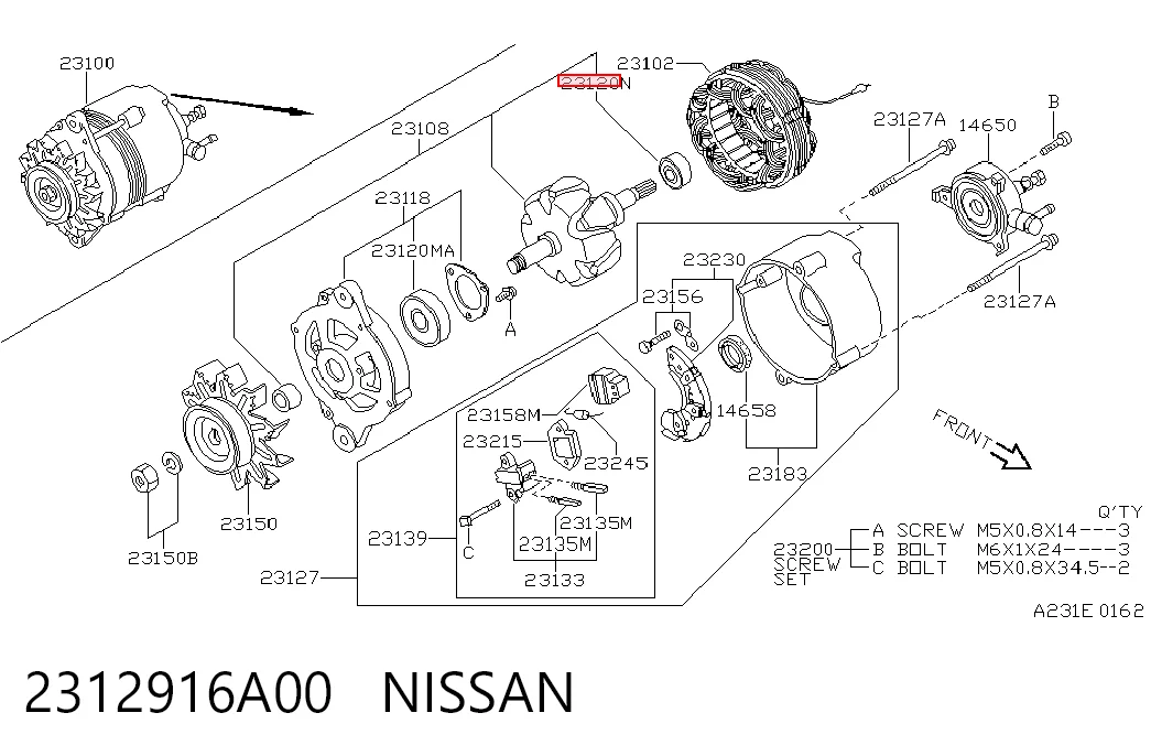 2312916A00 Nissan/Infiniti