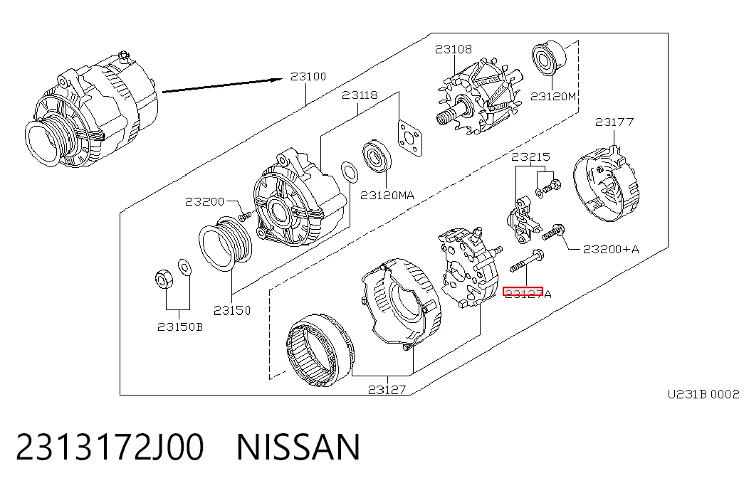 2313172J00 Nissan/Infiniti