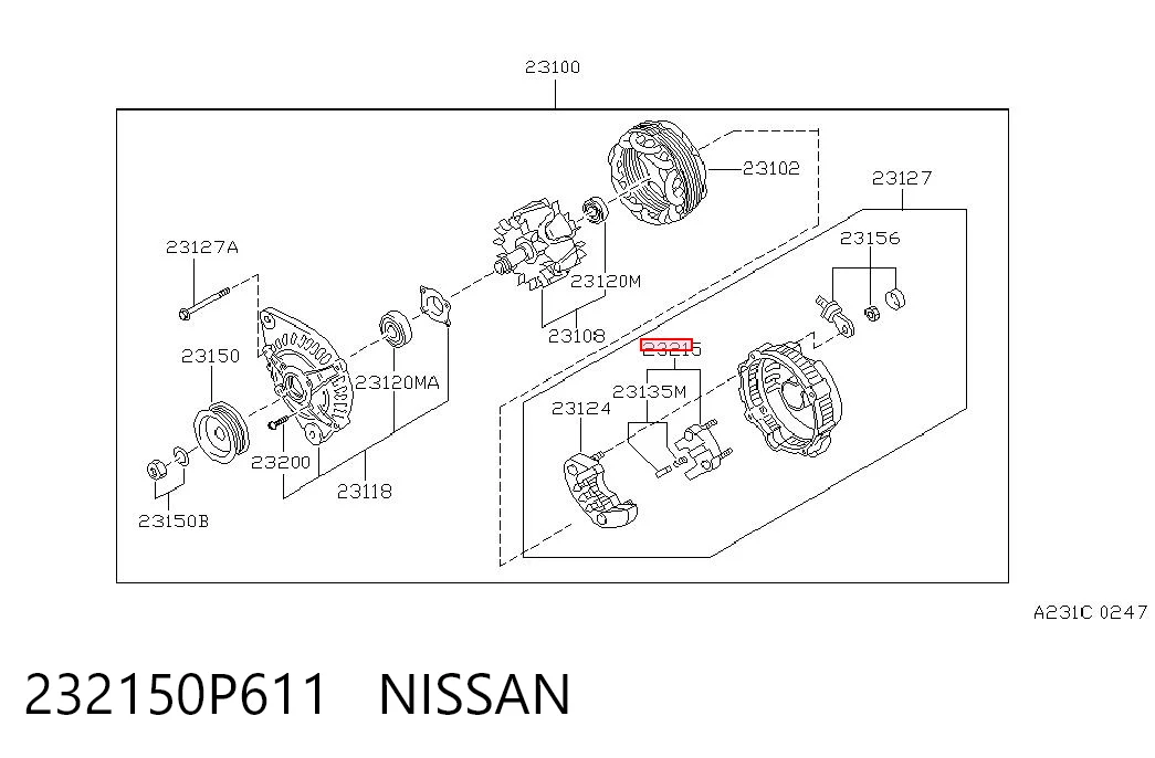 232150P611 Nissan/Infiniti