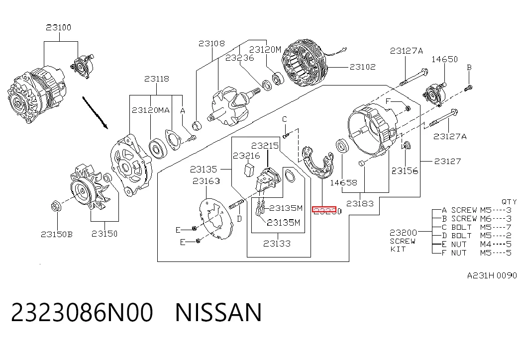 2323086N00 Nissan/Infiniti