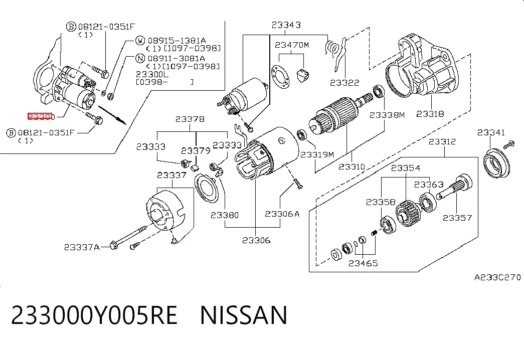  Motor de arranque Nissan Patrol 
