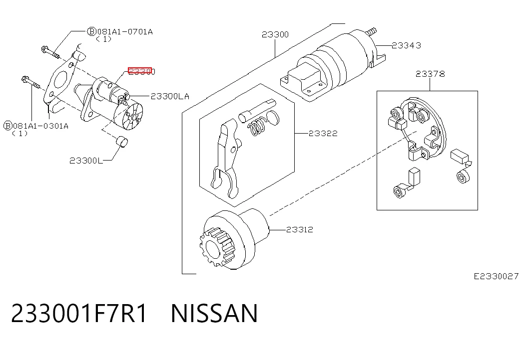 233001F7R1 Nissan/Infiniti