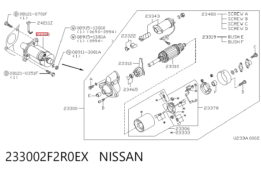 233002F2R0EX Nissan/Infiniti