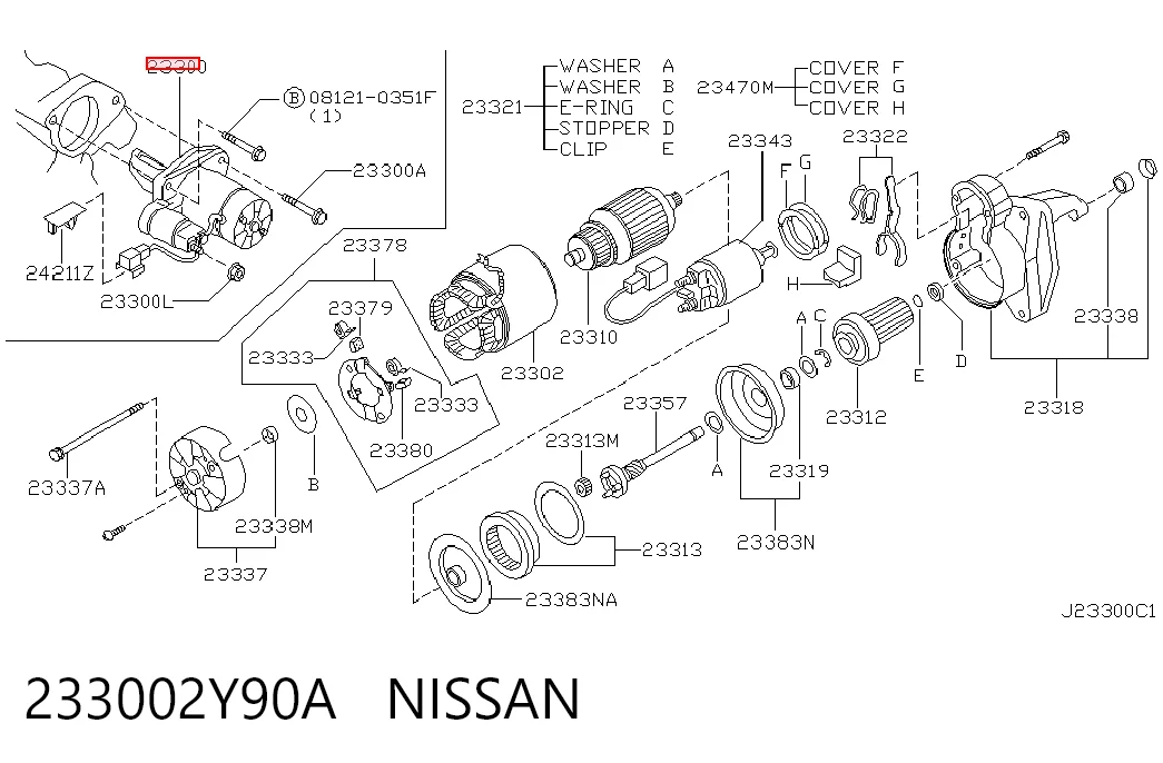 233002Y90A Nissan/Infiniti