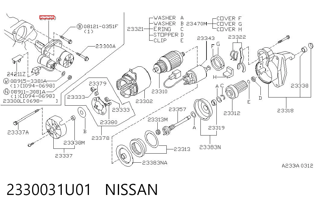 2330031U01 Nissan/Infiniti