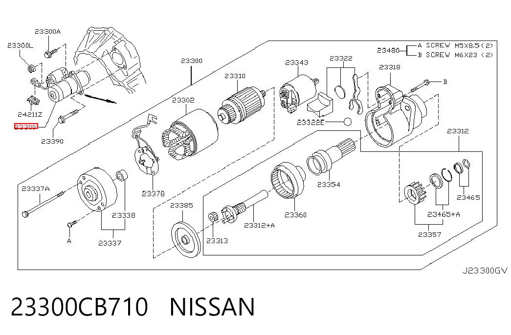 23300CB710 Nissan/Infiniti