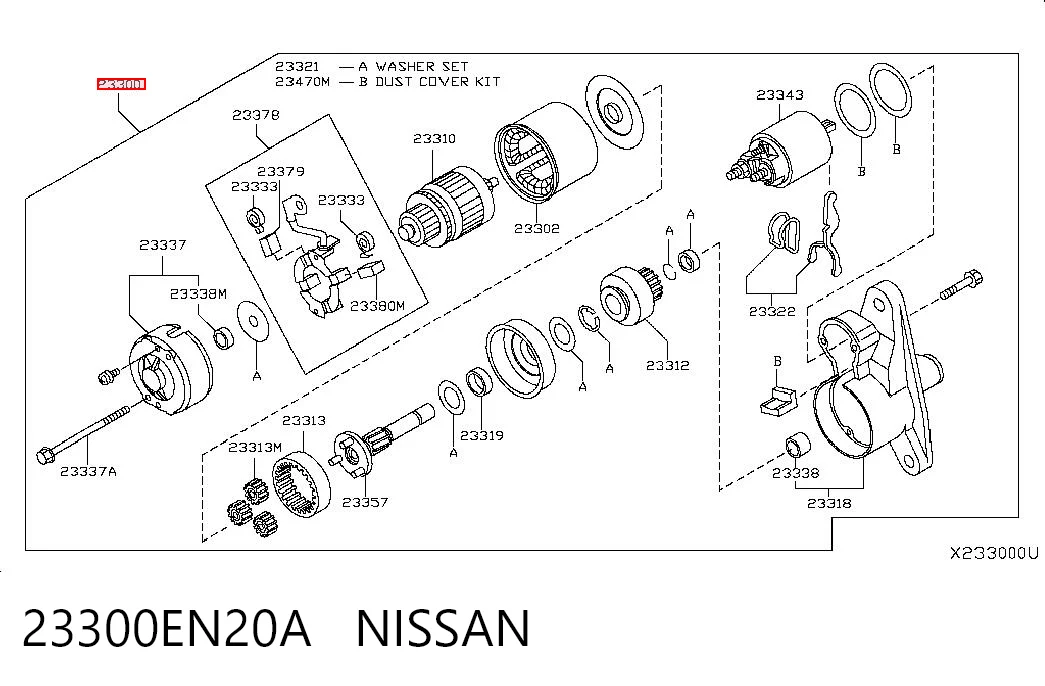 23300EN20A Nissan/Infiniti Arranque motores