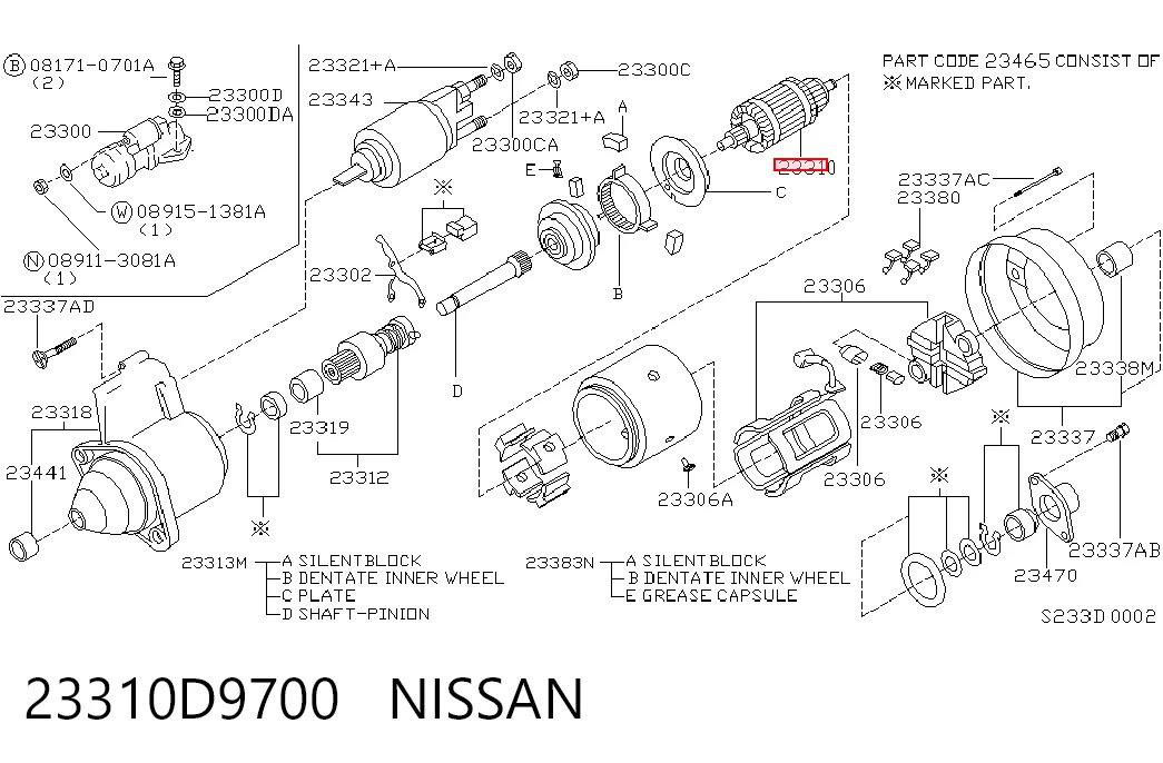 23310D9700 Nissan/Infiniti