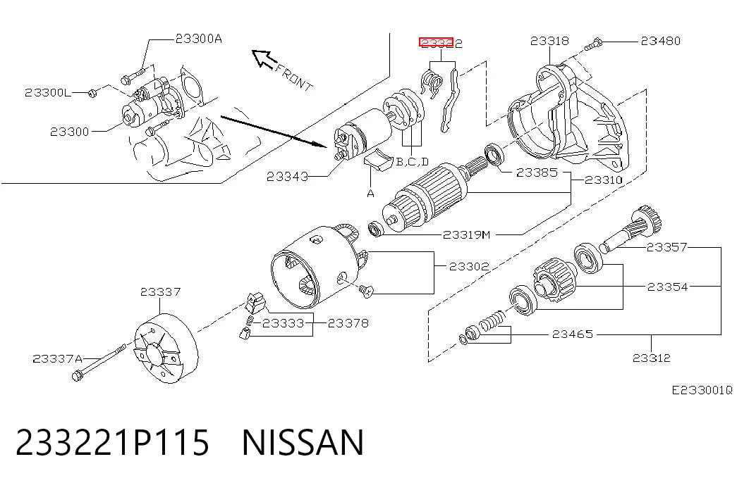 233221P115 Nissan/Infiniti