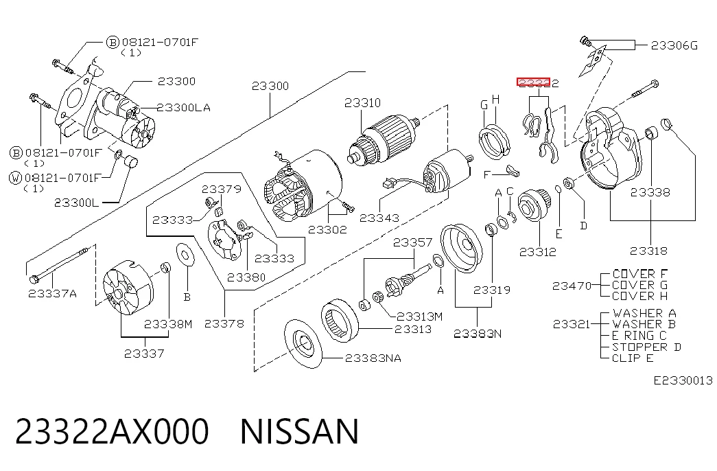 23322AX000 Nissan/Infiniti