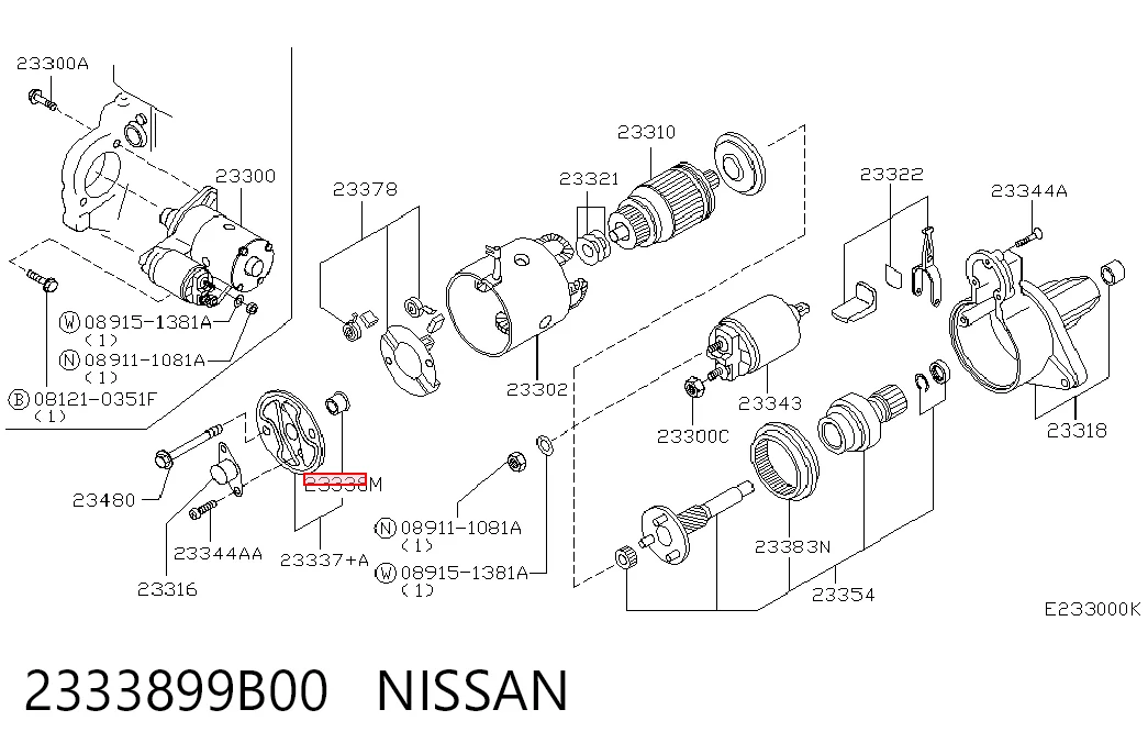 2333899B00 Nissan/Infiniti