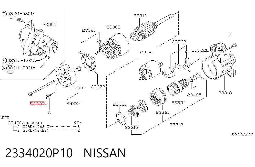 2334020P10 Nissan/Infiniti