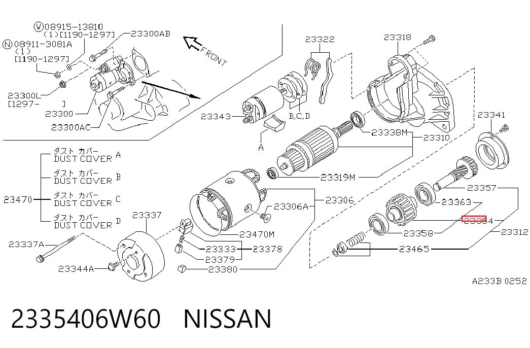2335406W60 Nissan/Infiniti