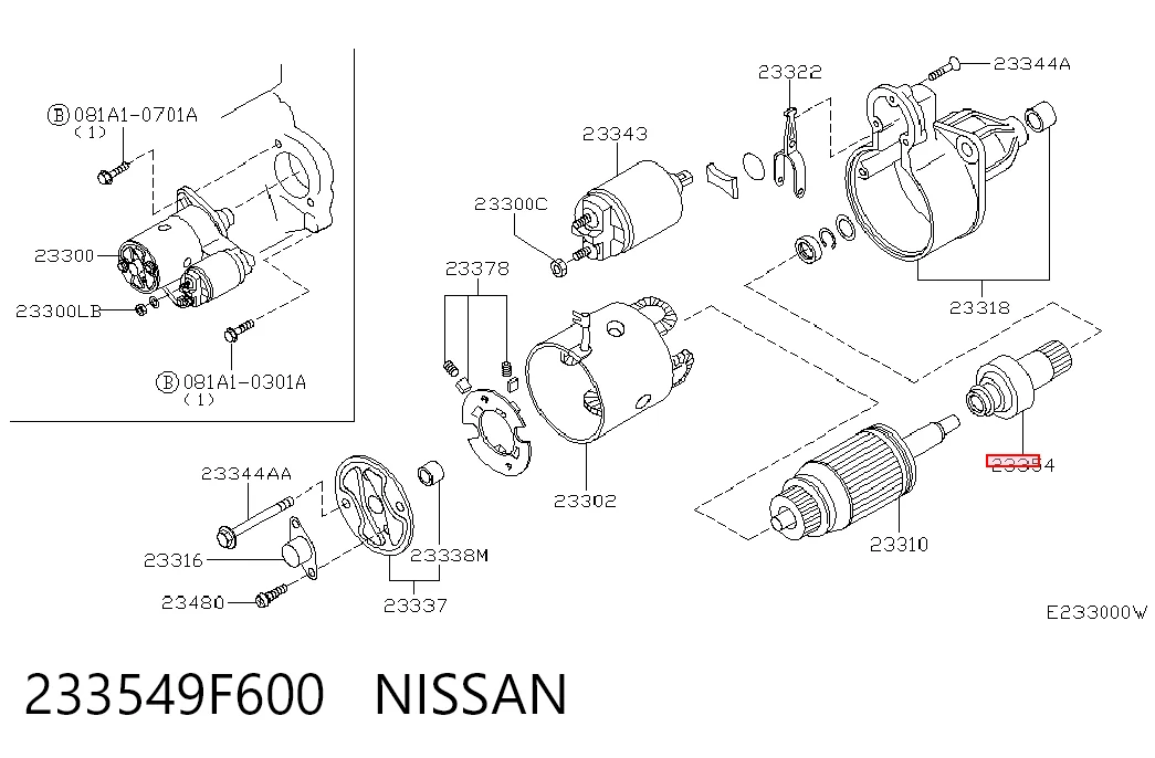 233549F600 Nissan/Infiniti