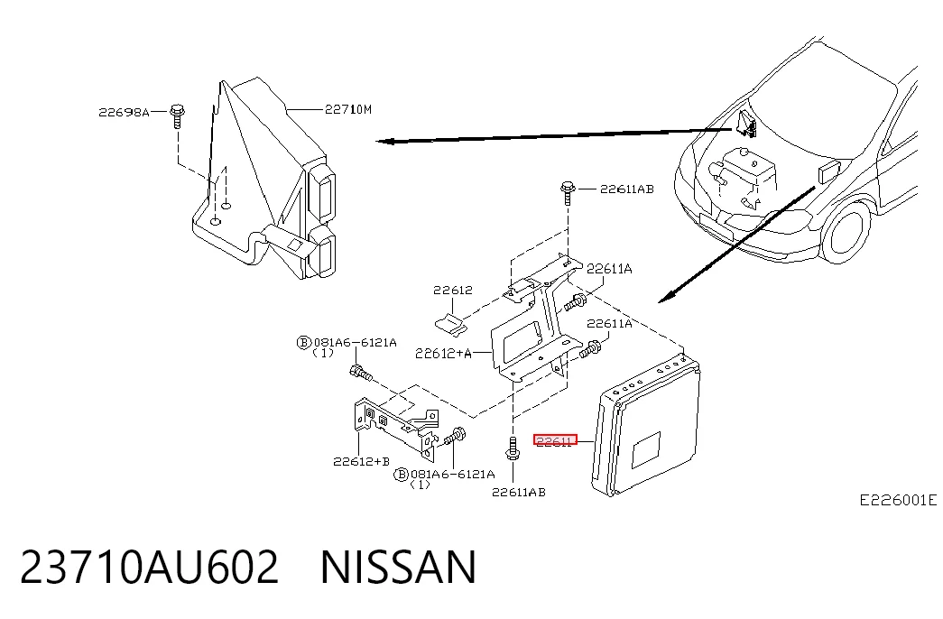 Unidad de control del motor  Nissan Primera sedán (P12) (2002 - 2008) precio, desde 75,50 EUR