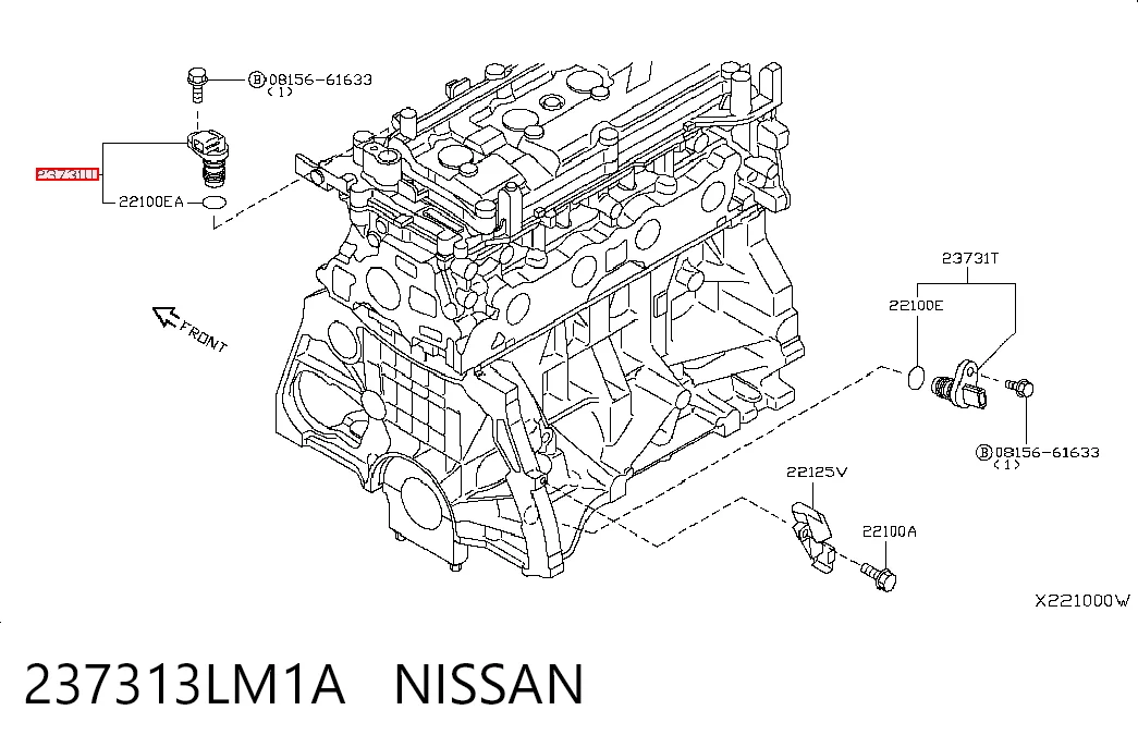 237313LM1A Nissan/Infiniti Sensor posición arbol de levas