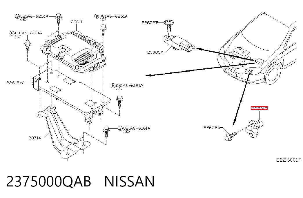 Sensor ckp para Nissan Primera  (P12)