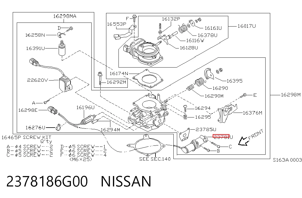  Válvula IAC Nissan Terrano 2