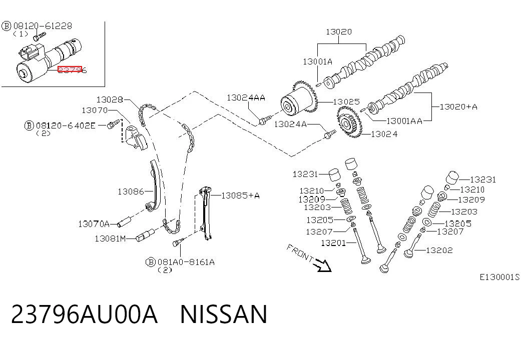 Válvula de control del árbol de levas Nissan Primera sedán (P12) (2002 - 2008) precio, desde 63,80 EUR