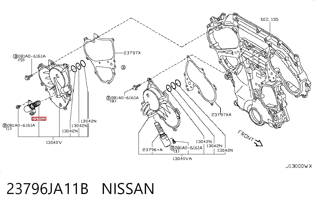 Válvula de control del árbol de levas Nissan Murano SUV (Z51) (2008 - 2014) precio, desde 49,73 EUR