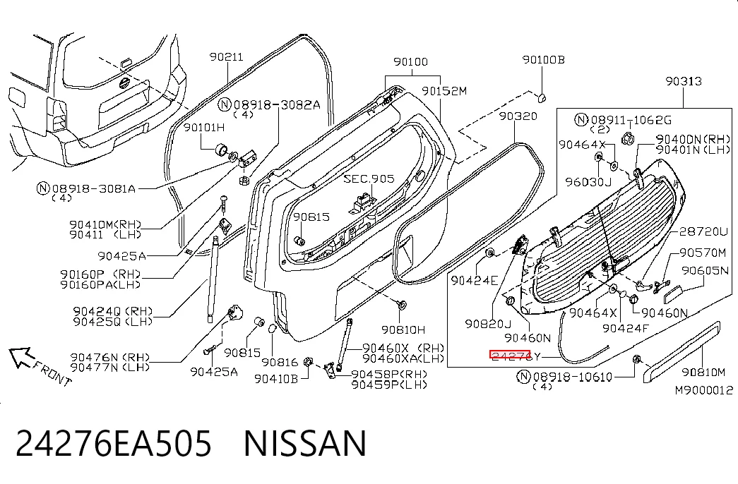 24276EA505 Nissan/Infiniti