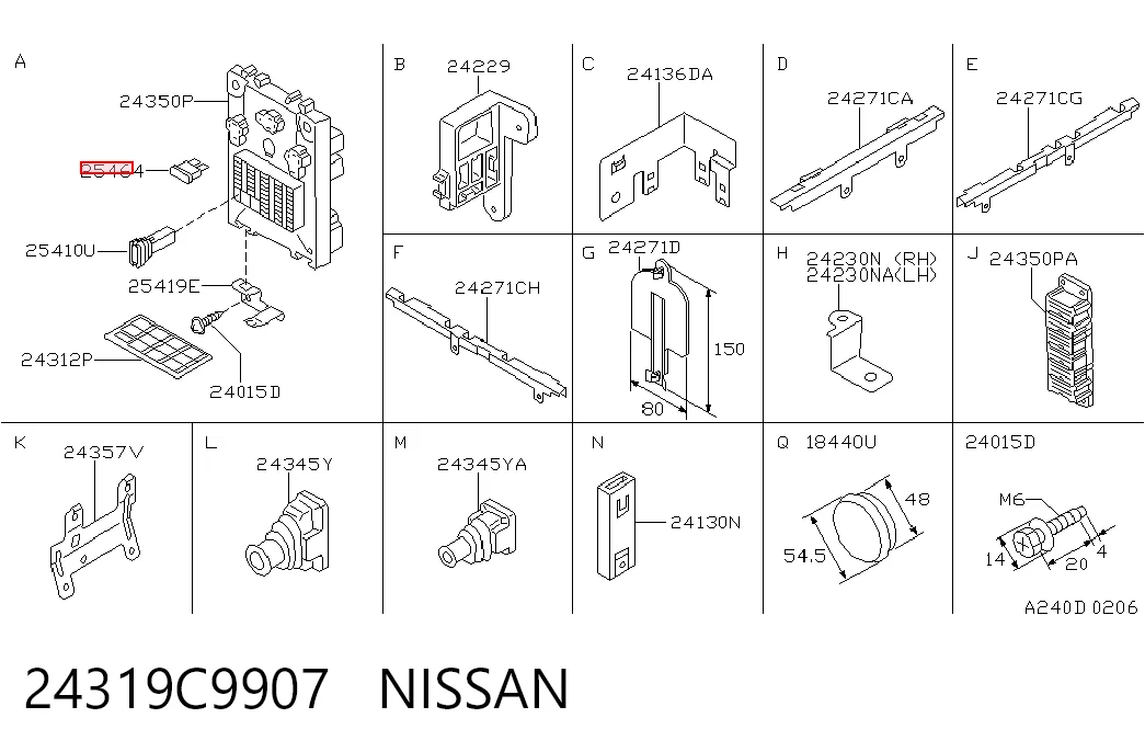 24319C9907 Nissan/Infiniti