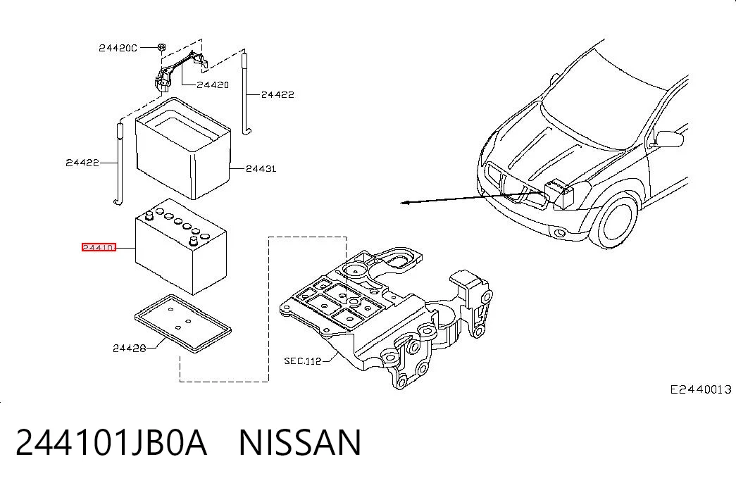 244101JB0A Nissan/Infiniti