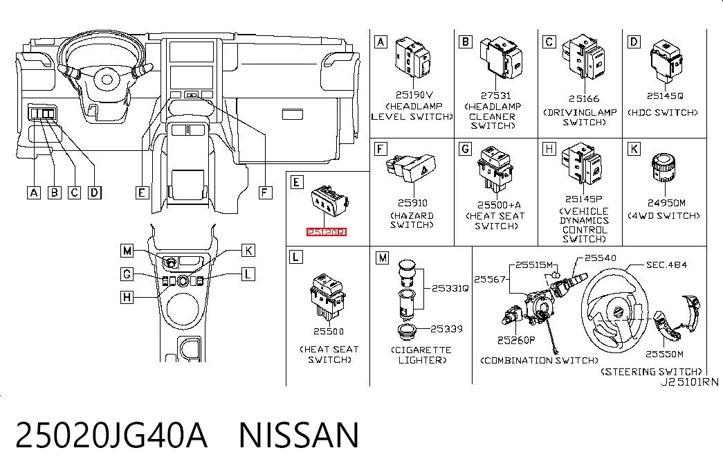 25020JG40A Nissan/Infiniti