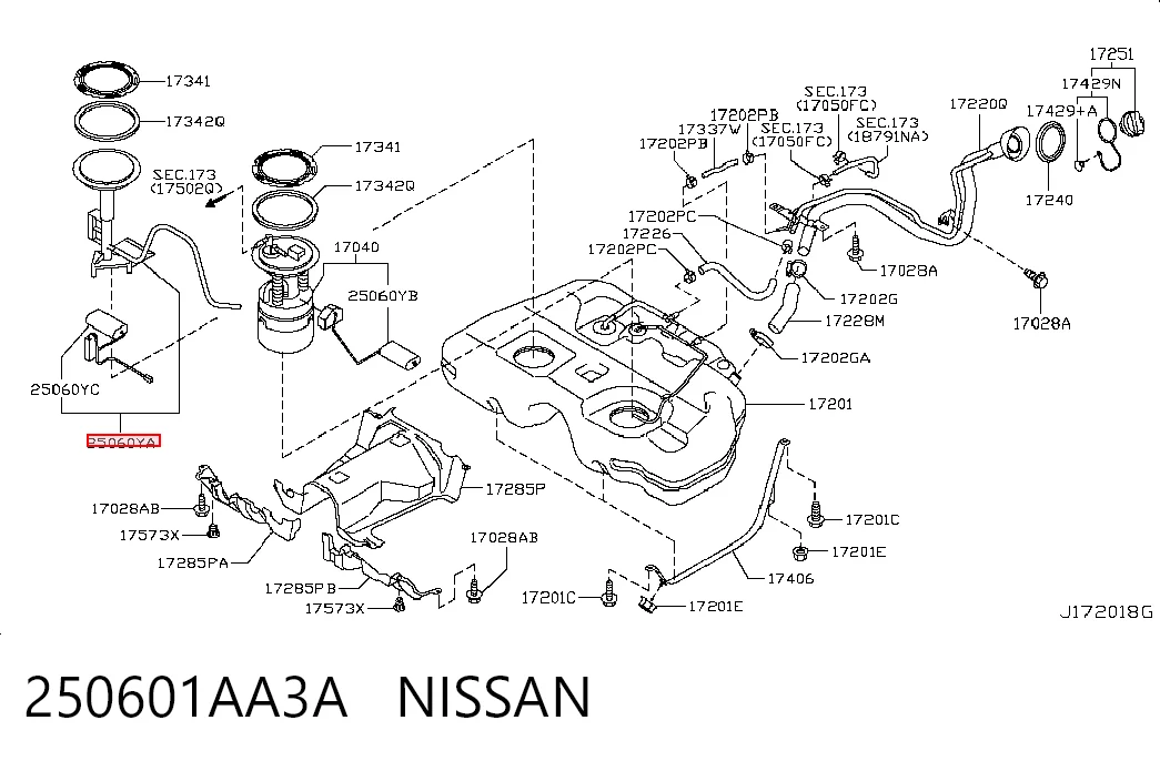 250601AA3A Nissan/Infiniti