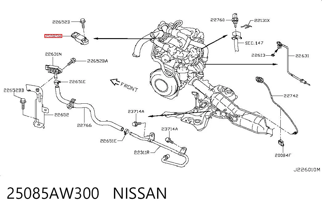 55219295 General Motors Sensor, presión colector de admisión 