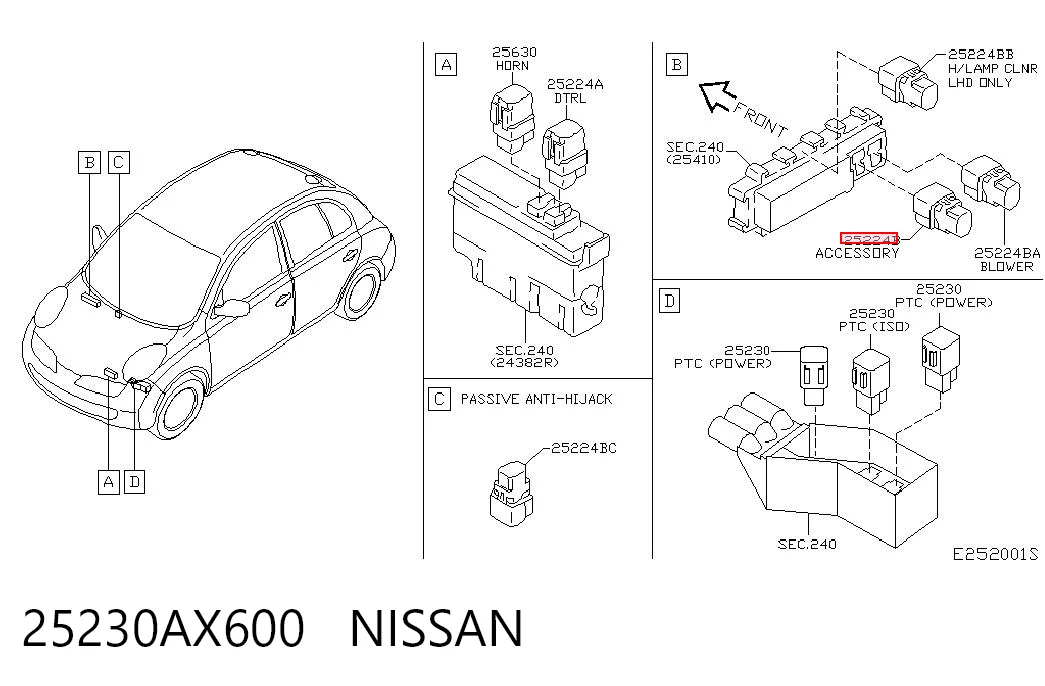 25230AX600 Nissan/Infiniti