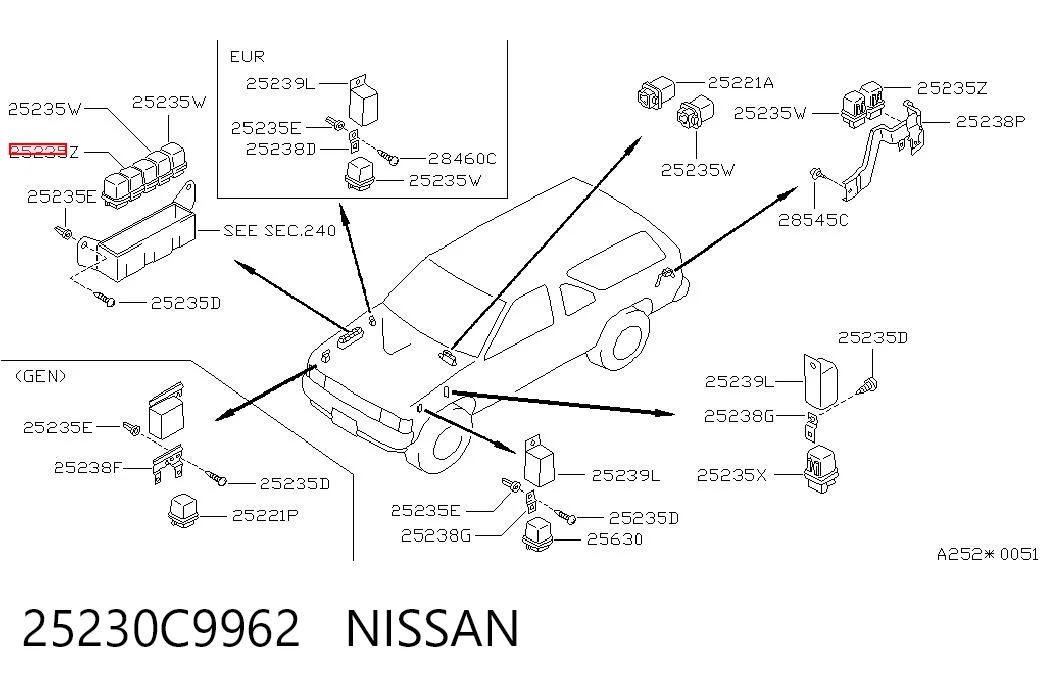 25230C9962 Nissan/Infiniti 