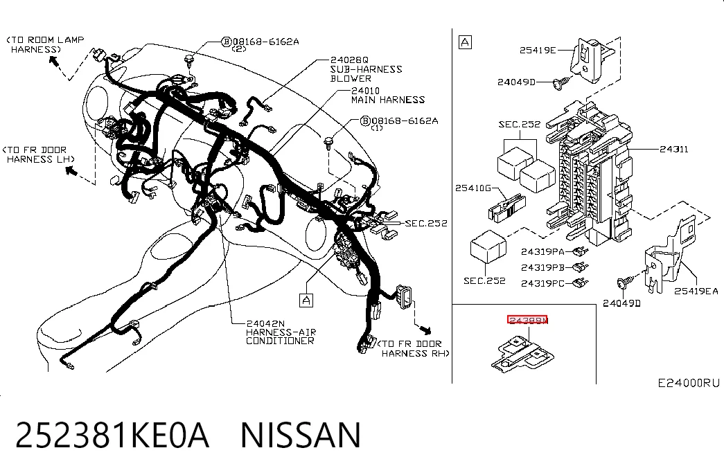 252381KE0A Nissan/Infiniti