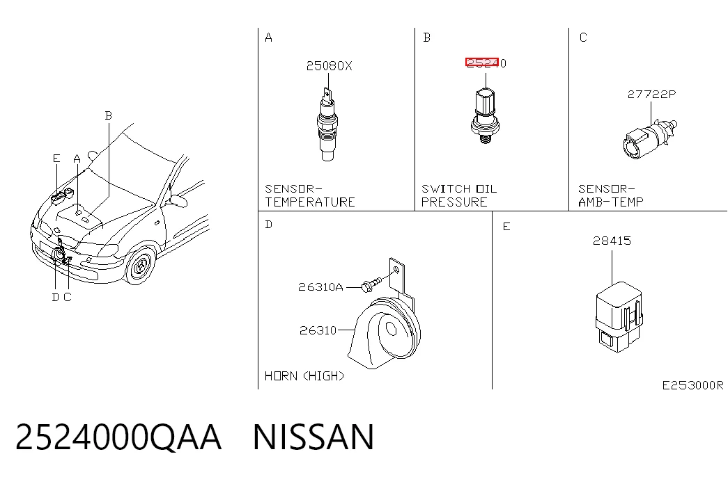 2524000QAA Nissan/Infiniti
