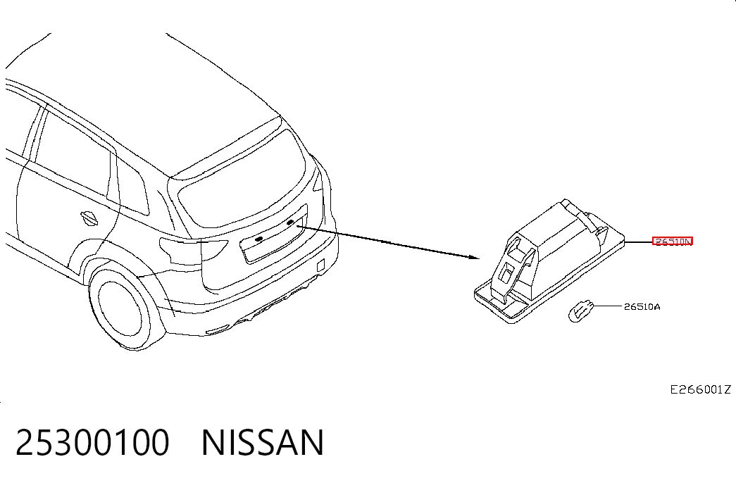 Comprar Luz matricula Nissan Qashqai II J11