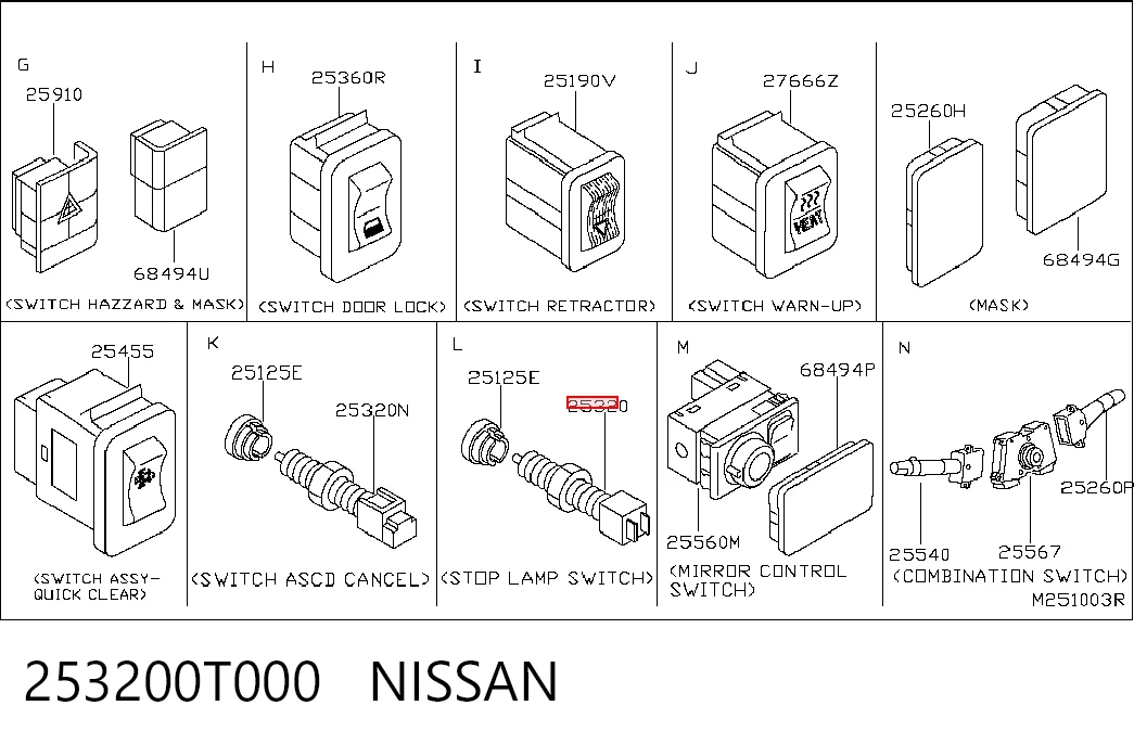 253200T000 Nissan/Infiniti