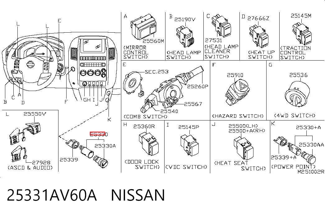 Comprar Encendedor de coche Nissan Tiida  C11X a bajo precio