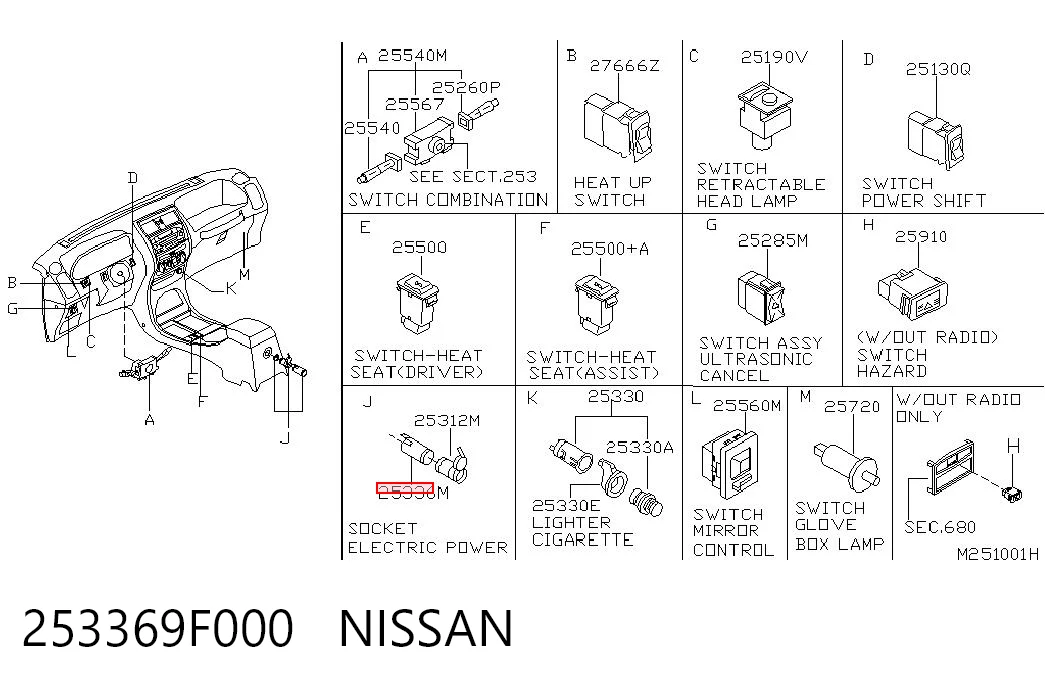 253369F000 Nissan/Infiniti