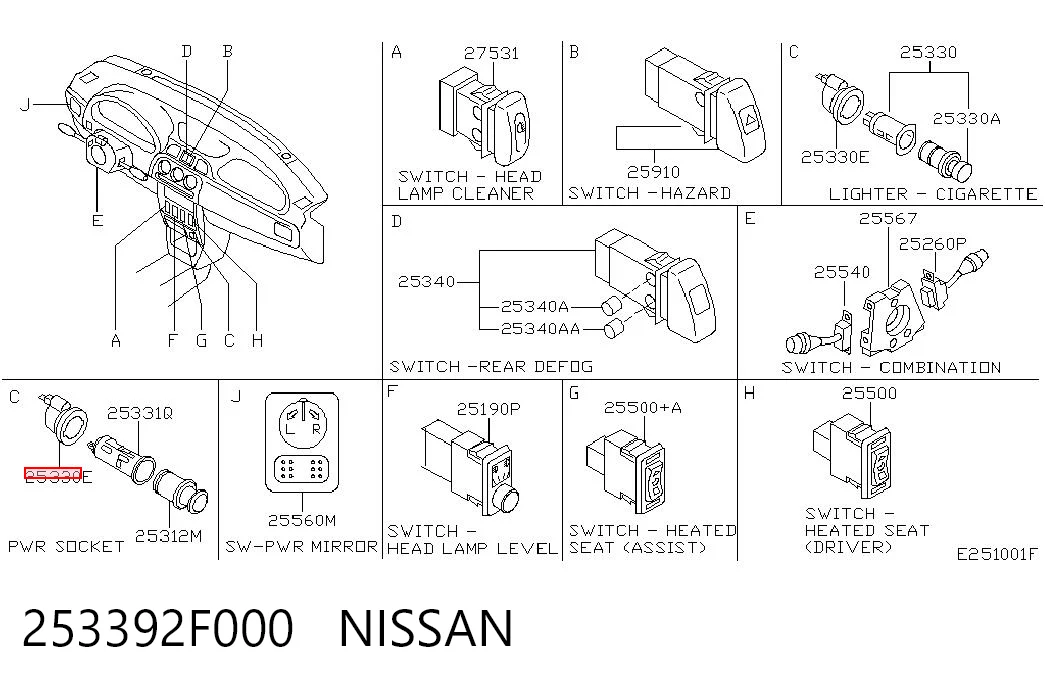 253392F000 Nissan/Infiniti