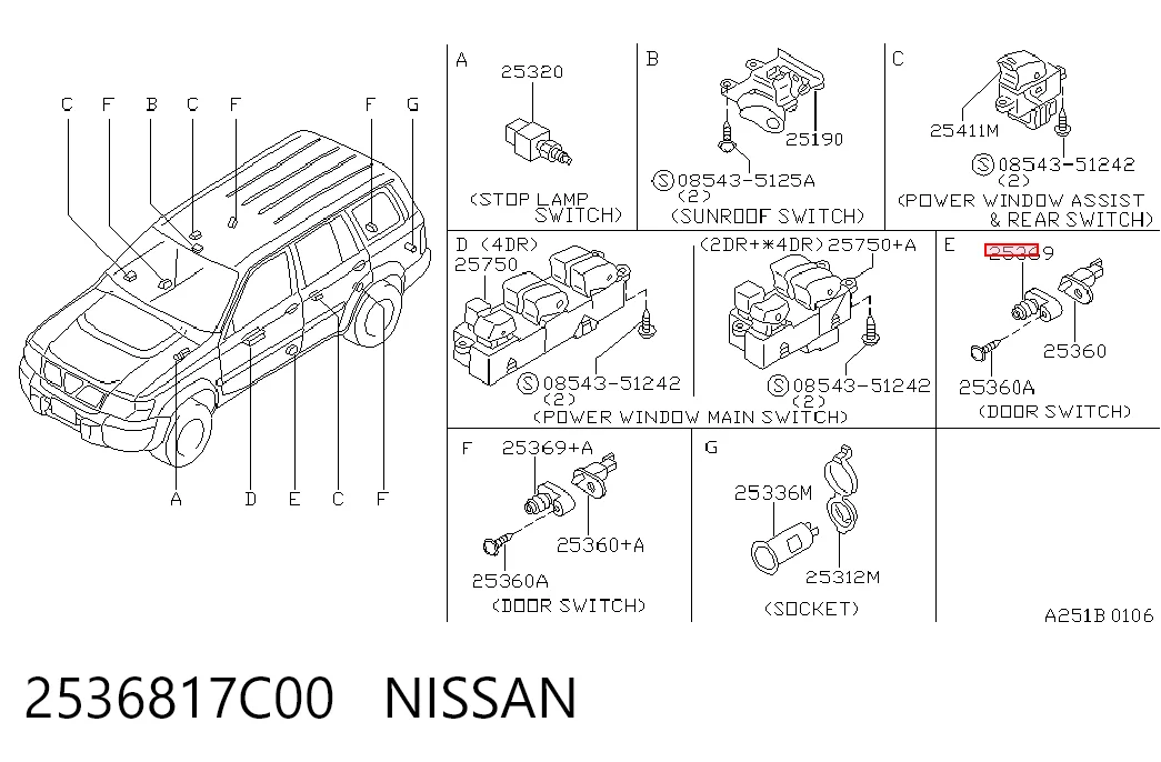 2536817C00 Nissan/Infiniti